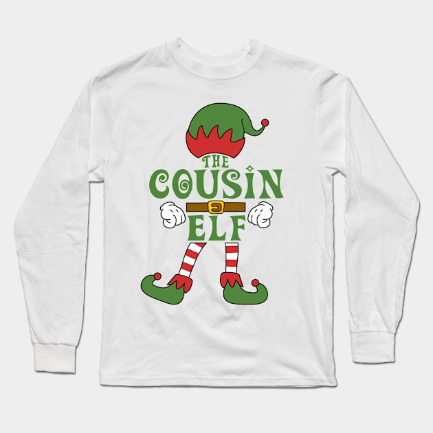 The Cousin Elf Christmas Family Matching Outfits Group Attire Long Sleeve T-Shirt by HappyGiftArt